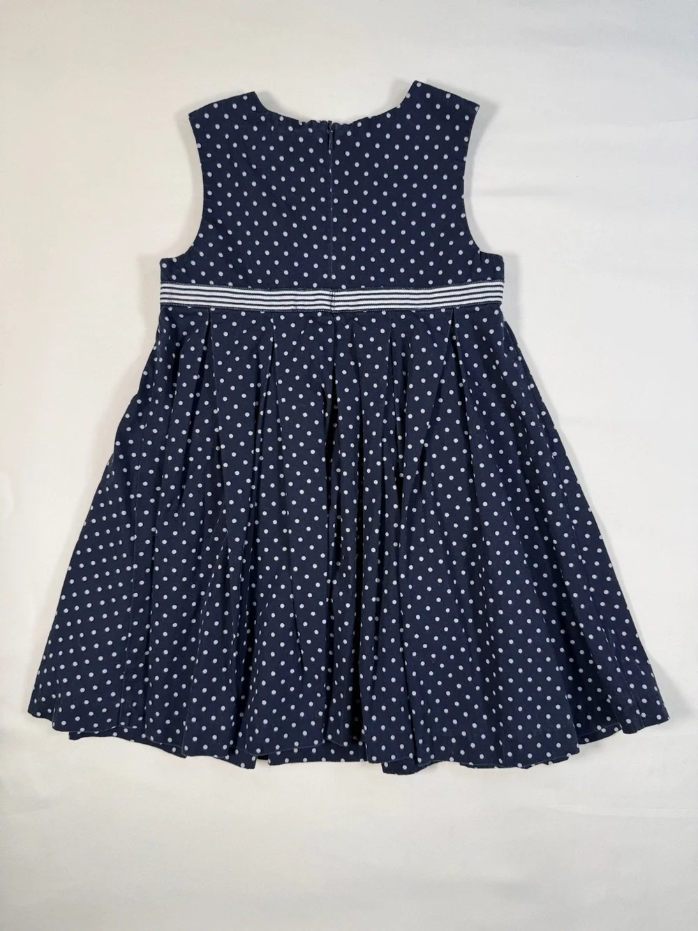 VINTAGE‎ GYMBOREE Girls Dress 2T 2003 Polka Dot Nautical Coastal Sleeveless